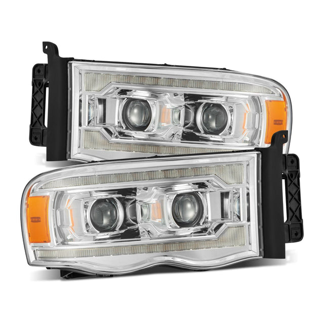 02-05 Dodge Ram PRO-Series Halogen Projector Headlights Chrome