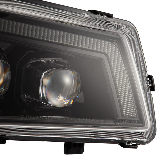 03-06 Chevrolet Silverado/02-06 Avalanche (without body cladding) NOVA-Series LED Projector Headlights Alpha-Black