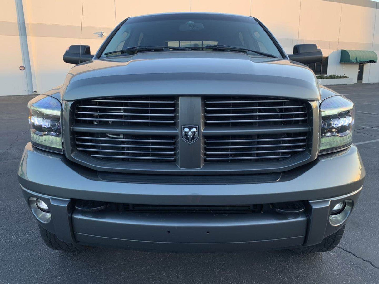 Phares projecteurs à LED chromés pour Dodge Ram série NOVA 06-08