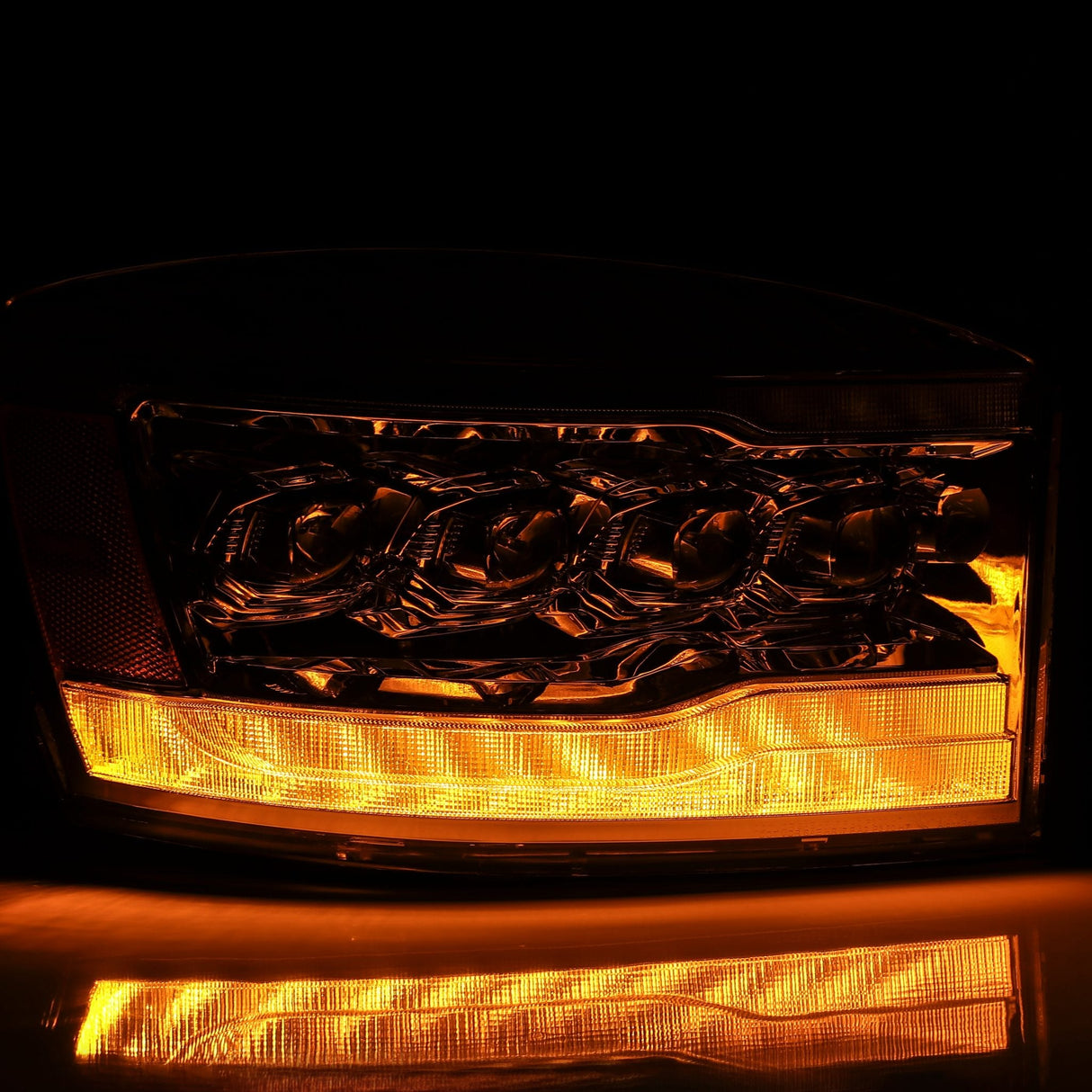 Phares projecteurs à LED chromés pour Dodge Ram série NOVA 06-08