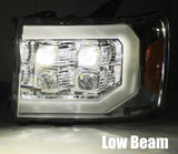 07-13 GMC Sierra NOVA-Series LED Projector Headlights Chrome
