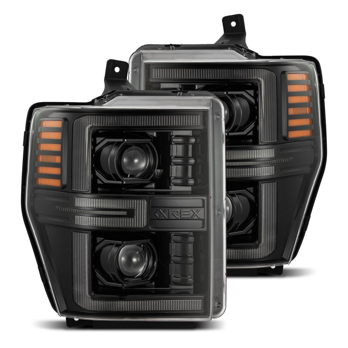 08-10 Ford Super Duty/Excursion LUXX-Series LED Projector Headlights A ...