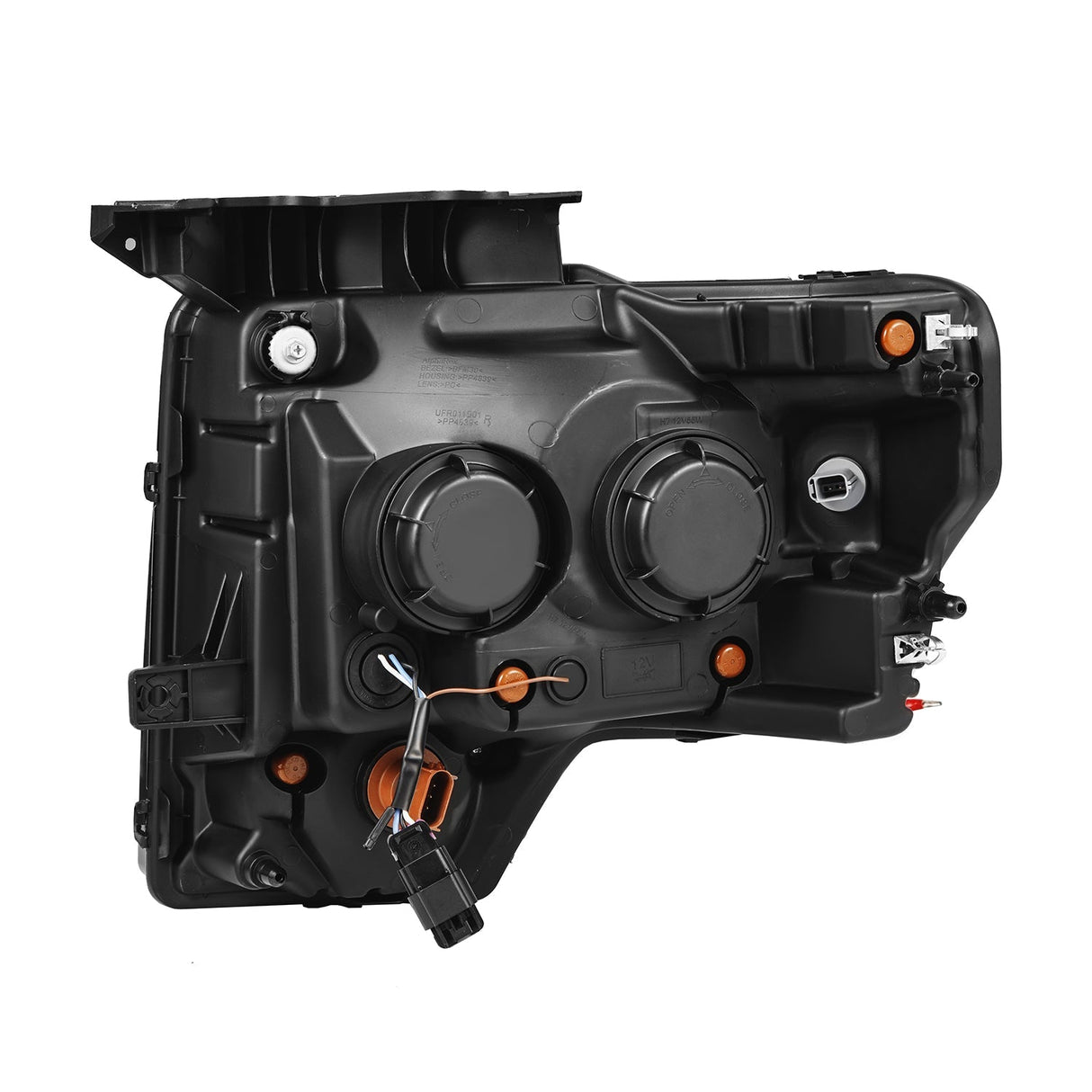 Phares halogènes projecteurs Alpha-Black pour Ford F150 MKII série PRO 09-14