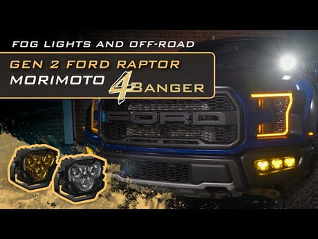 4Banger Led Ditch Light System: Ford Raptor (17-20)