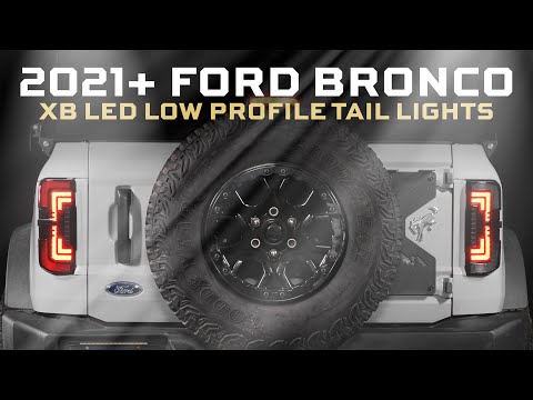 Ford Bronco (2021+) XB LED Low Profile Tail Lights (Smoked)