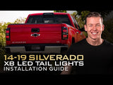GMC Sierra 3500HD Dually (15-19) XB LED Tail Lights (Smoked)