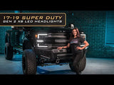 Ford Super Duty (17-19) XB Led Headlights (Amber Drl)