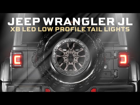 Jeep Wrangler JL (2018+) XB LED Low Profile Tail Lights (Smoked)