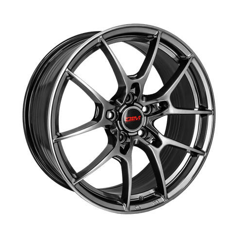 DIM - WC001 HYBER BLACK / GREY SILVER LIP | 17x7.5 / 30 Offset / 5x120 Bolt Pattern | 1783-1