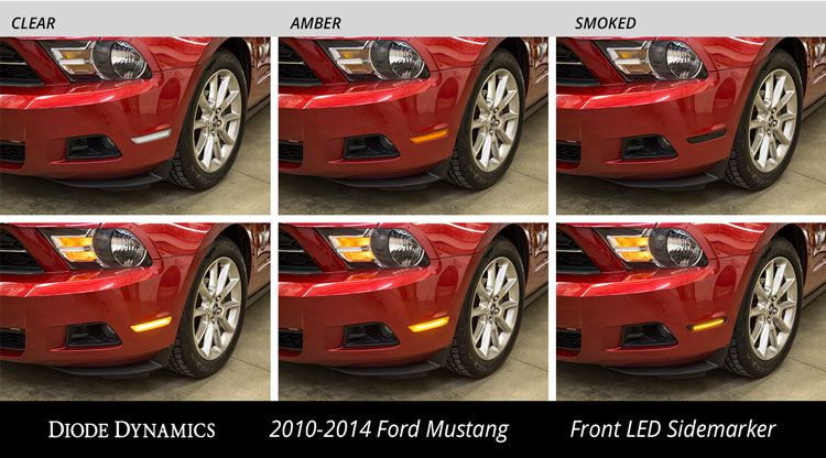 Feux de position latéraux à LED pour Ford Mustang 2010-2014 (ensemble)