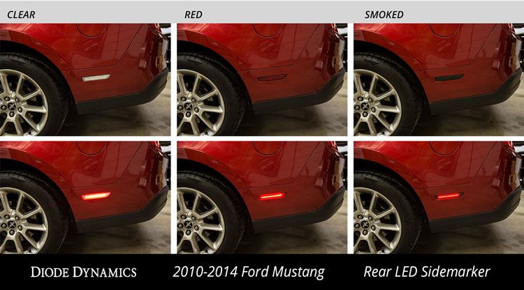 Feux de position latéraux à LED pour Ford Mustang 2010-2014 (ensemble)