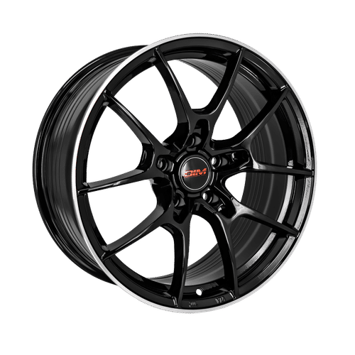 DIM - WC001 BLACK SILVER LIP | 17x7.5 / 35 Offset / 5x112 Bolt Pattern | 1592-5