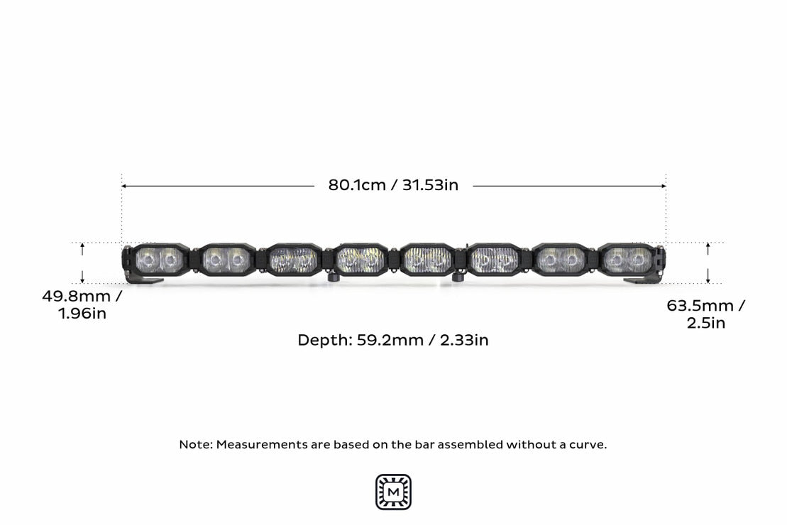 2Banger Bar: 8 Pod / 31.5"