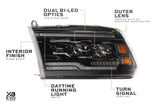 Dodge Ram (09-18) : phares à LED Morimoto Xb (ambre Drl)