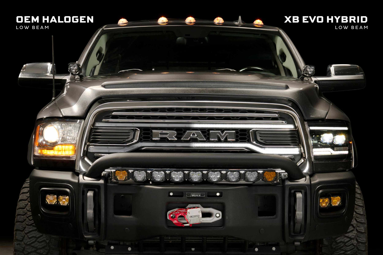 Dodge Ram (09-18) : phares à LED Morimoto Xb (ambre Drl)