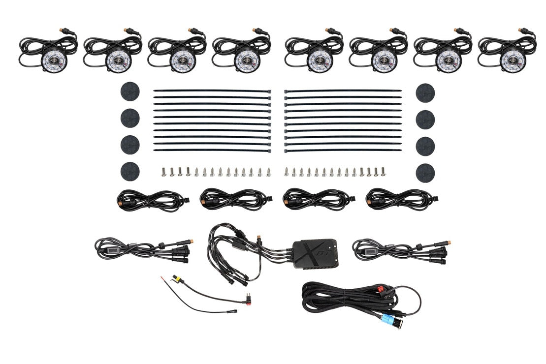 Morimoto Rock Light Kit: Color Changing Rgb (8 Pc)