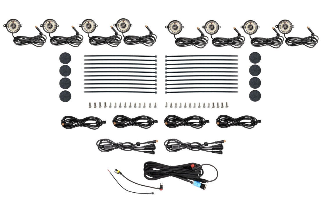 Morimoto Rock Light Kit: White (8 Pc)
