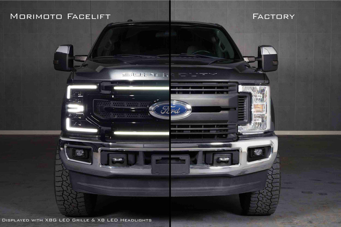 Ford Super Duty Facelift Kit: 17-19 To 20-22 Front End