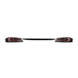12-21 Tesla Model S LUXX-Series LED Tail Lights Black Red (With Black Trunk Center Piece Replacement)