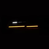 12-21 Tesla Model S LUXX-Series LED Tail Lights Black Red (With Black Trunk Center Piece Replacement)