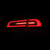 12-21 Tesla Model S LUXX-Series LED Tail Lights Black Red (With Black Trunk Center Piece Replacement)
