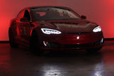 12-21 Tesla Model S NOVA-Series LED Projector Headlights Alpha-Black
