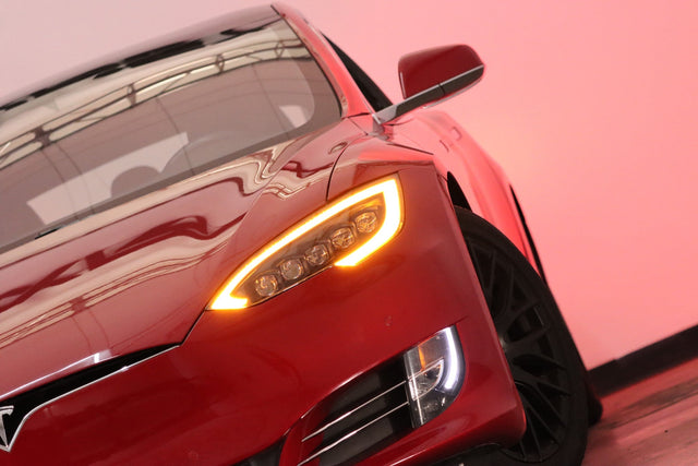 12-21 Tesla Model S NOVA-Series LED Projector Headlights Alpha-Black