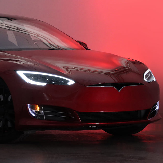 12-21 Tesla Model S NOVA-Series LED Projector Headlights Black