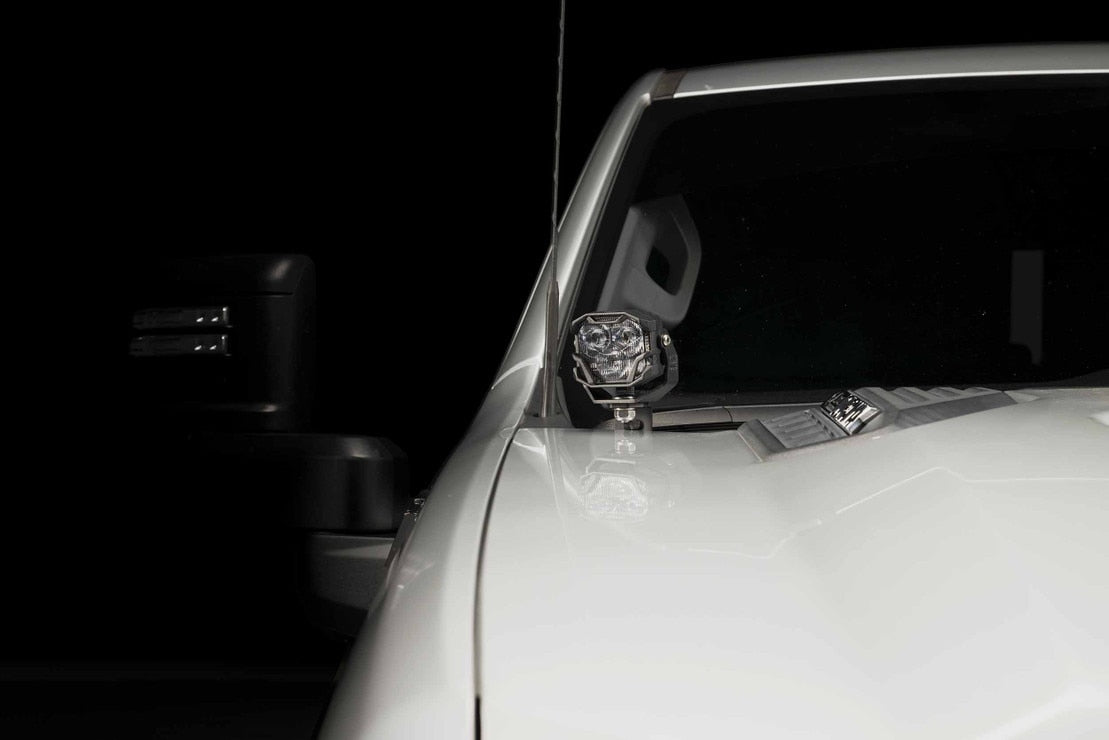 4Banger Led Ditch Light System: Chevrolet Silverado HD (2020+)