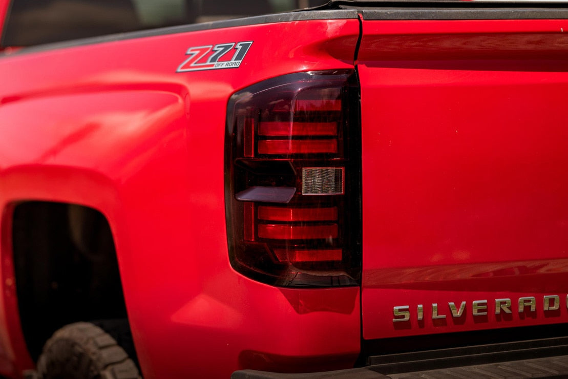 Chevy Silverado 2500HD / 3500HD (15-19) XB LED Tail Lights (Red)
