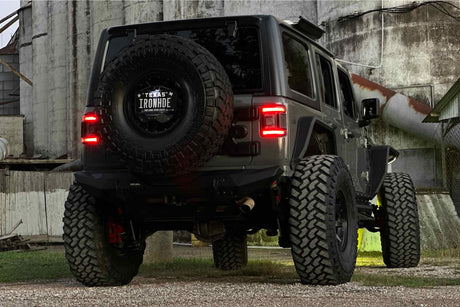 Feux arrière à LED à profil bas pour Jeep Wrangler JL (2018+) XB (fumés)