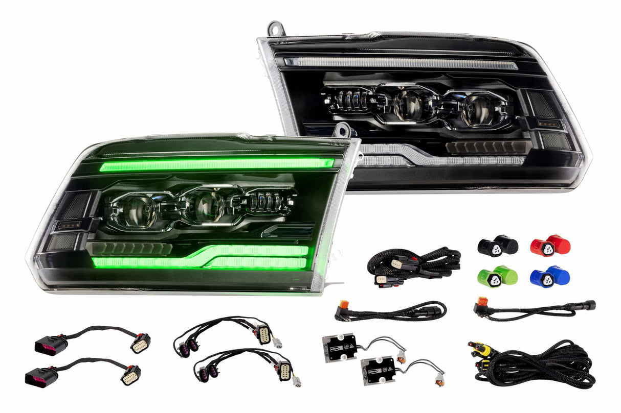 Dodge Ram (09-18) : phares à LED Morimoto Xb (ambre Drl)