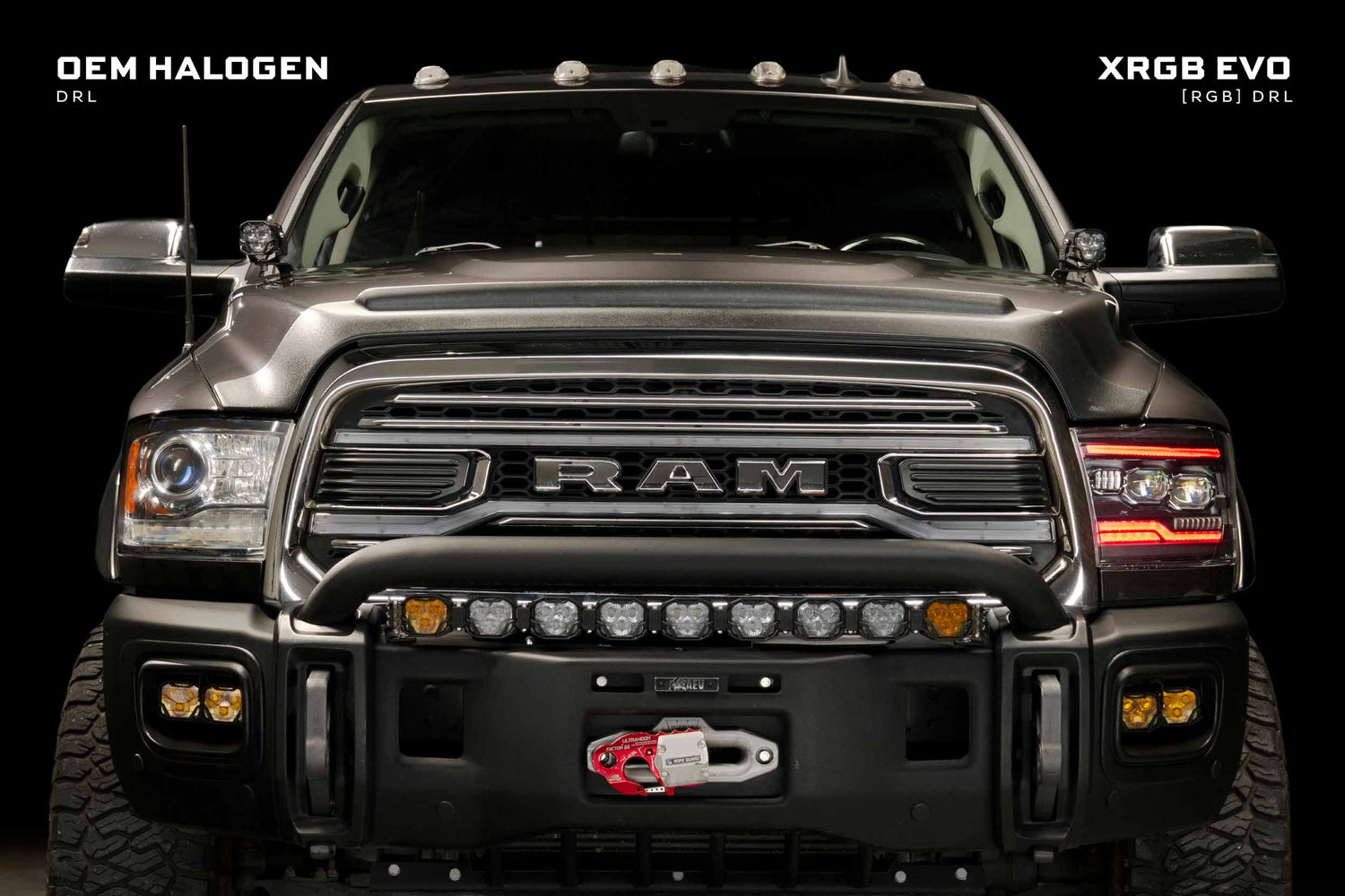 Dodge Ram (09-18) : phares à LED Morimoto Xb (ambre Drl)