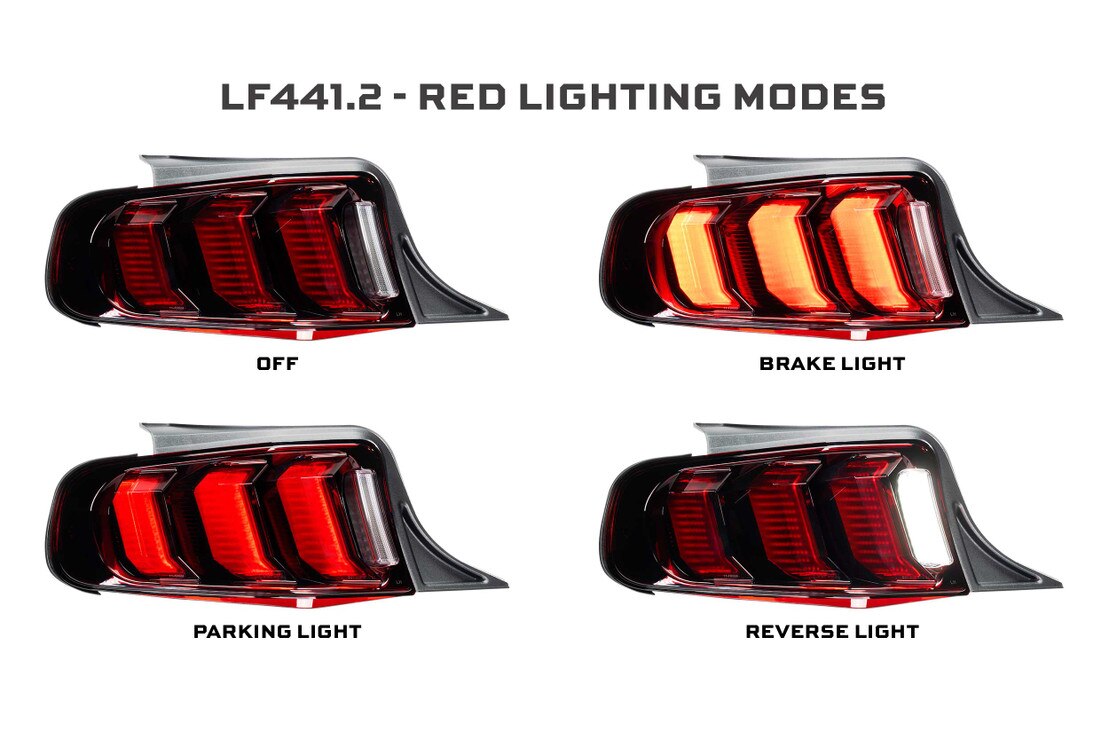 Ford Mustang (10-12) Facelift XB LED Tail Lights (Red)