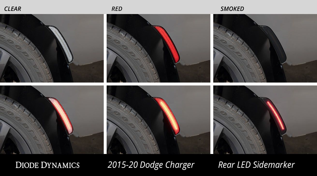 Feux de position latéraux à LED pour Dodge Charger 2015-2023 (ensemble)