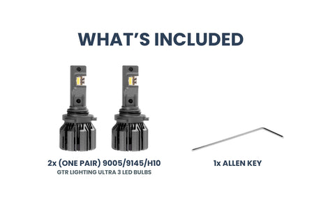 9005/HB3 : Ampoules LED GTR Ultra 3.0 (paire)
