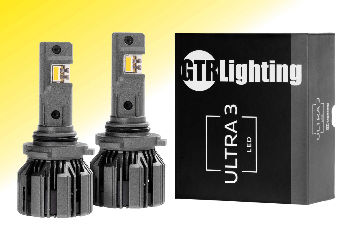 9005/HB3 : Ampoules LED jaunes GTR Ultra 3.0 (paire)