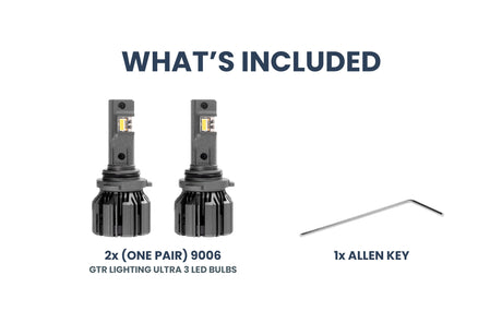 9006/HB4 : Ampoules LED GTR Ultra 3.0 (paire)