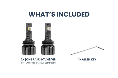 H8 : Ampoules LED GTR Ultra 3.0 (paire)