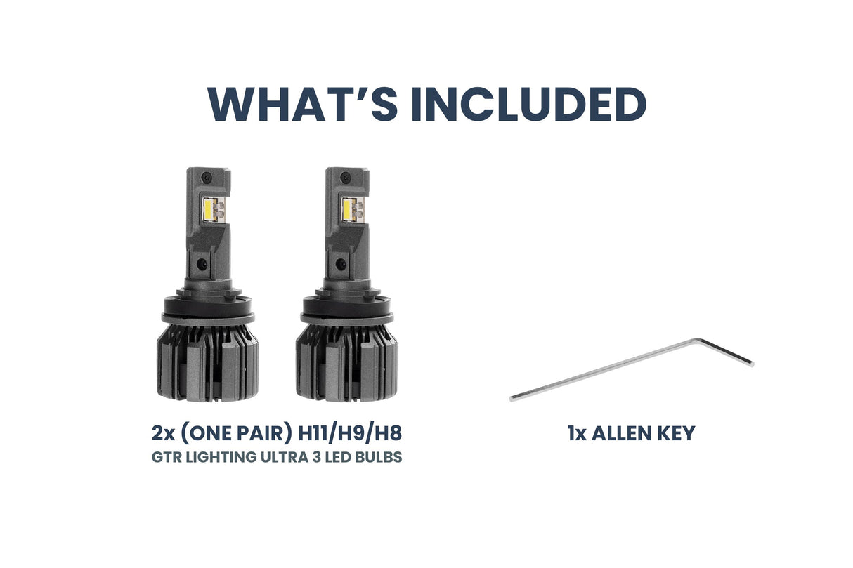 H9 : Ampoules LED GTR Ultra 3.0 (paire)
