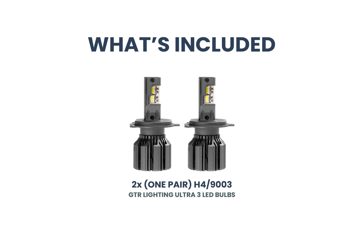 H4/9003 : Ampoules LED GTR Ultra 3.0 (paire)