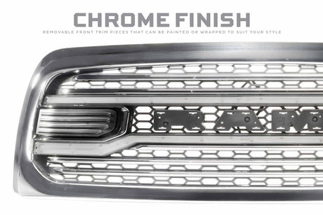 Dodge Ram HD (13-18) XBG LED Drl Grille (Chrome)