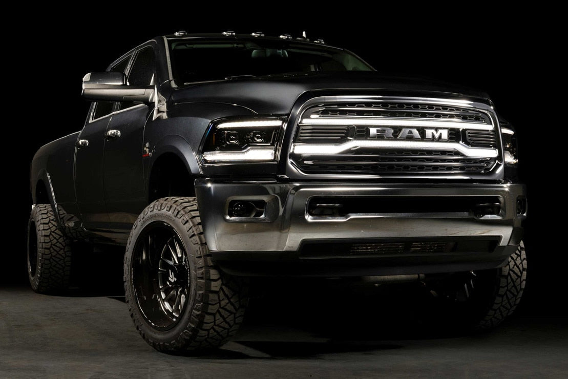 Dodge Ram HD (13-18) XBG LED Drl Grille (Chrome)