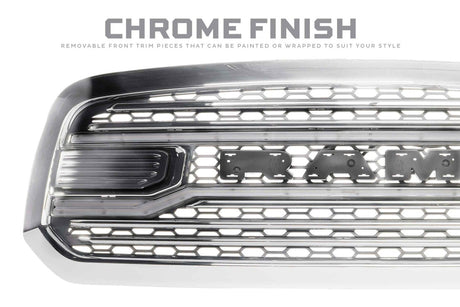 Dodge Ram 1500 Classic (19-24) XBG LED Drl Grille (Chrome)