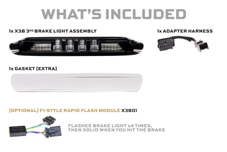 Troisième feu stop à LED pour Chevrolet Silverado (14-18)