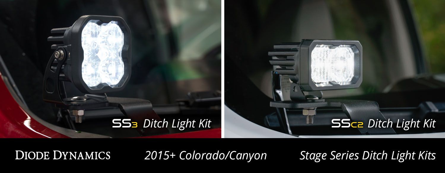 Stage Series Backlit Ditch Light Kit for 2015-2022 GMC Canyon