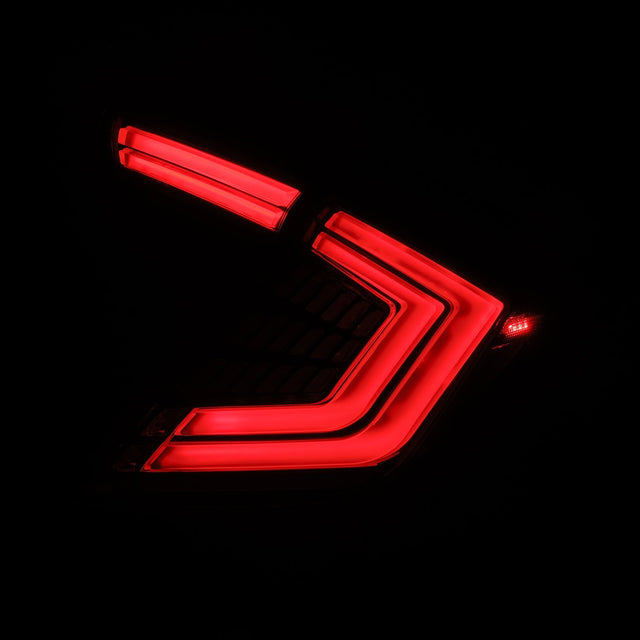 16-21 Honda Civic Hatchback NOVA-Series Prismatic LED Tail Lights Clear Smoke