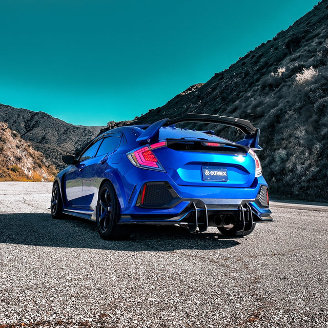 16-21 Honda Civic Hatchback NOVA-Series Prismatic LED Tail Lights Clear Smoke