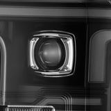17-19 Ford Super Duty MKII LUXX-Series LED Projector Headlights Black