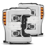 17-19 Ford Super Duty PRO-Series Halogen Projector Headlights Chrome